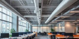 The Workplace Cleanliness Rules No One Talks About Coworking office interior with workplaces